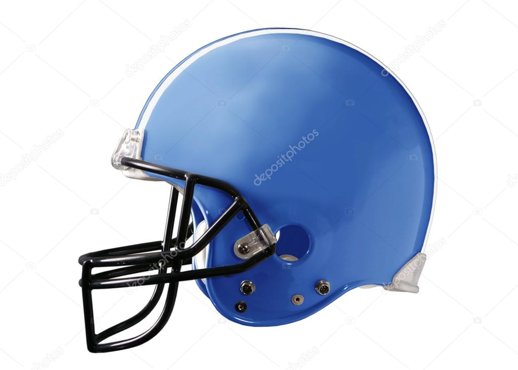 Blue football helmet