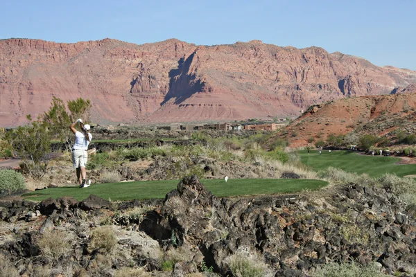 Golf i öknen — Stockfoto