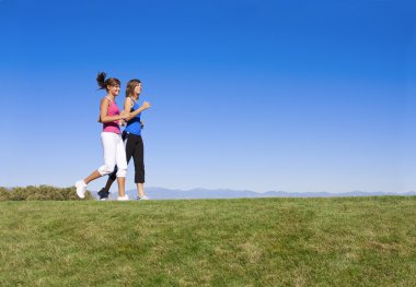 Women Walking, Jogging clipart