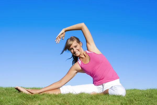 Mujer Ejercicio Imagen de stock