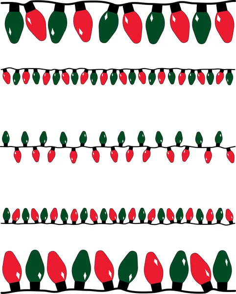 Luces de Navidad — Vector de stock