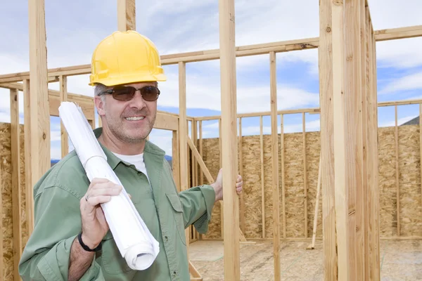 Volwassen bouw manager — Stockfoto