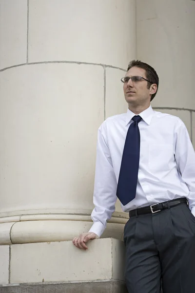 Young thinking Businessman — Stock Photo, Image