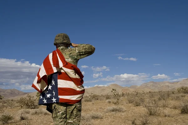 Soldato patriottico — Foto Stock
