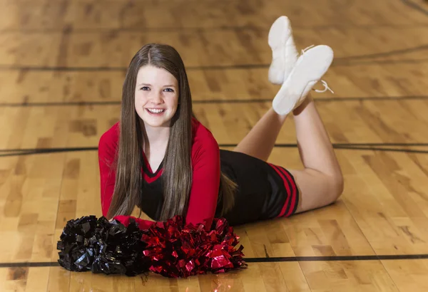 Giovane giovanissima cheerleader ritratto — Foto Stock