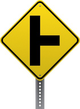 Side road sign clipart