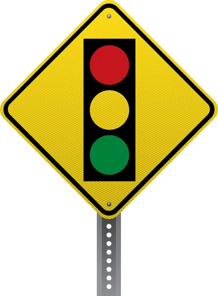 Traffic signal sign — Stock Vector