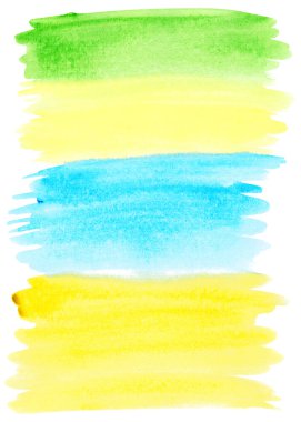 soyut renkli suluboya fırça darbeleri