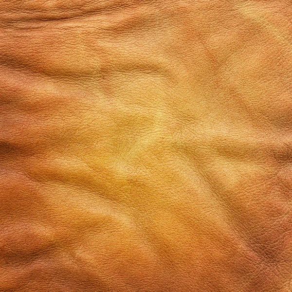 Textura de couro marrom close up — Fotografia de Stock