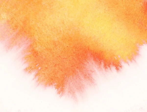Aquarelle abstraite fuyant sur la texture du papier blanc — Photo
