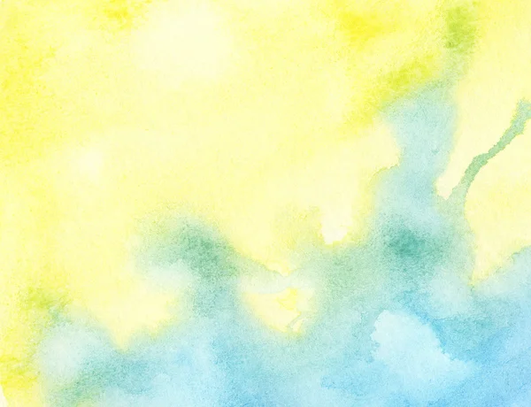 Yellow watercolor background. — Stock Photo, Image