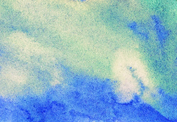 Soyut boyalı deniz fırtınası, suluboya arka plan — Stok fotoğraf