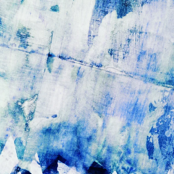 Abstract watercolor painting with collage paper texture — Stock Photo, Image