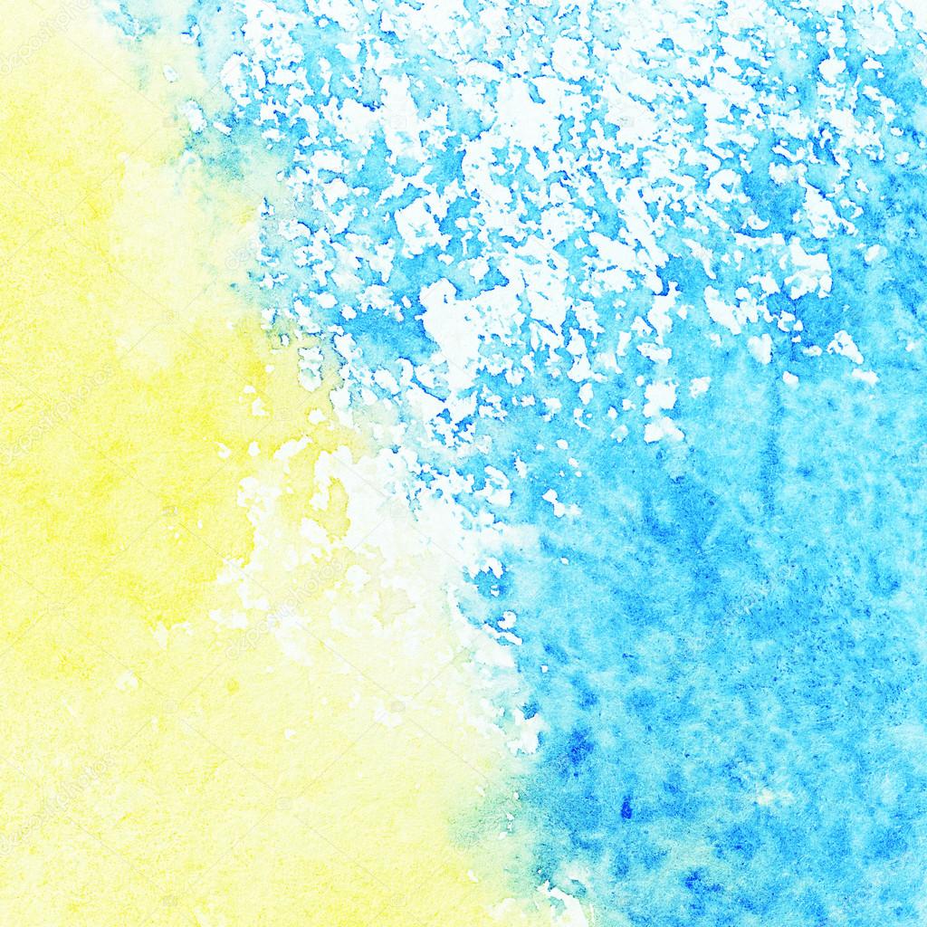 Abstract watercolor color stain