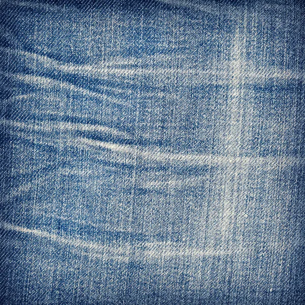 Mavi kot pantolon, çizgili kumaş dokusu — Stok fotoğraf