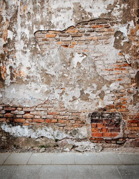 Brick grunge weathered wall background — Stock Photo, Image