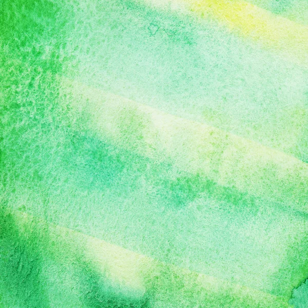 Abstrato verde pintado fundo aquarela — Fotografia de Stock