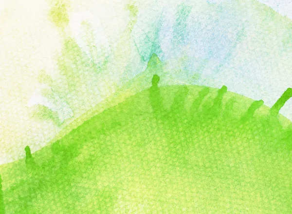 Abstract watercolor background with leaked paint — ストック写真