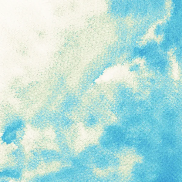 Abstracte aquarel hemel, wolken — Stockfoto