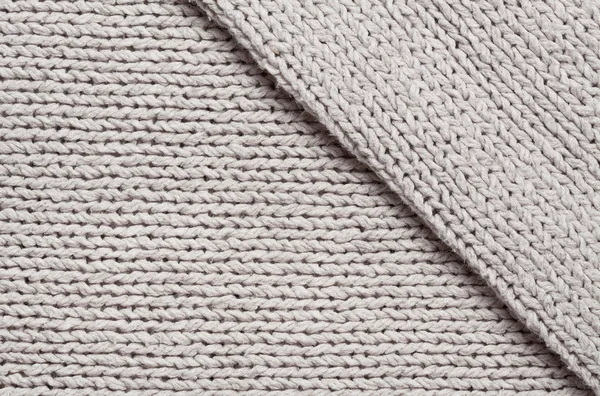 Grey knitted linen texture — Stock Photo, Image