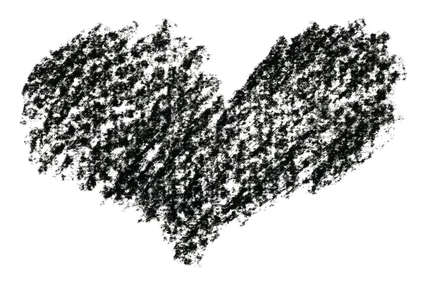 Corazón roto pintado con lápices — Foto de Stock