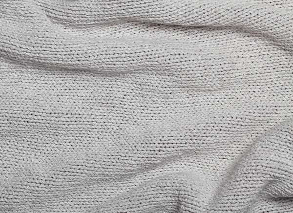 Texture curva lino grigio lavorato a maglia — Foto Stock