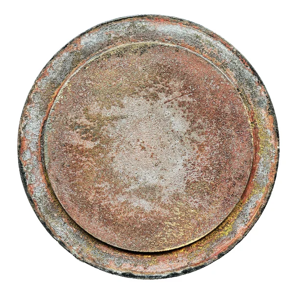 Textura metálica redonda oxidada vieja —  Fotos de Stock