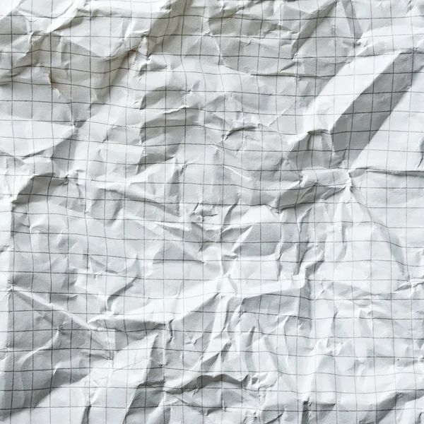 Crumpled blank math paper — Stock Photo, Image