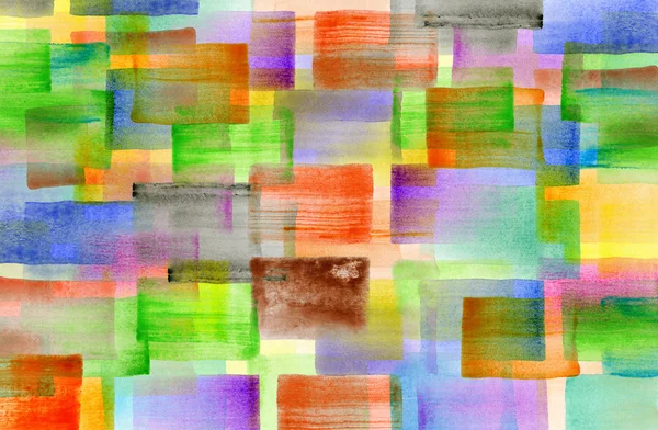 Renkli suluboya resim, mozaik arka plan tasarlanmış — Stok fotoğraf