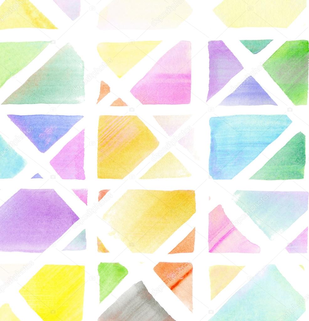 Colorful watercolor designed art,mosaic background