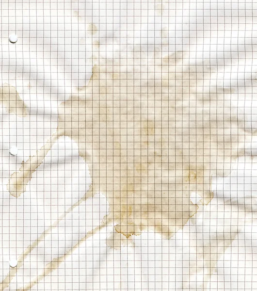 Old crumpled stained math paper texture — Stock Photo, Image