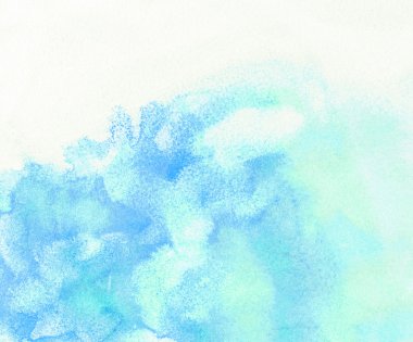 Mavi bulut ve gökyüzü suluboya arka ışık