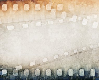 Grunge renkli film şeridi arka plan