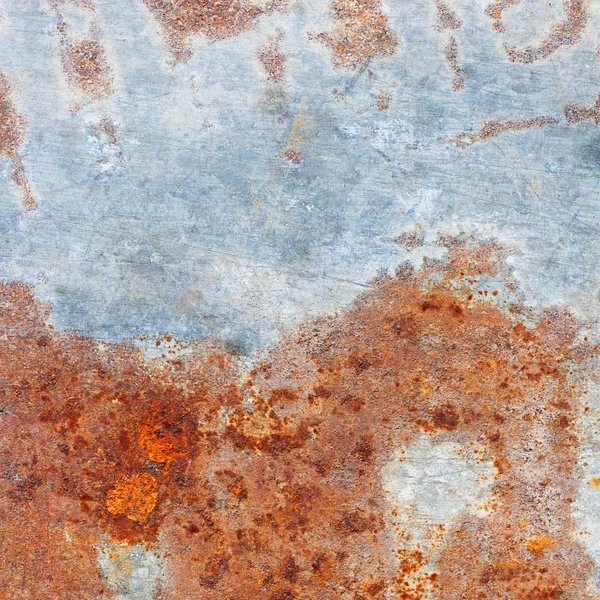 Gammal, smutsig, rostiga metallplatta — Stockfoto