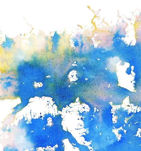 Soyut renkli leke, sıçrama, suluboya arka plan spac ile — Stok fotoğraf