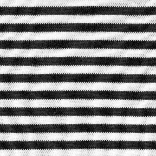 黑白条纹织物质感 — 图库照片