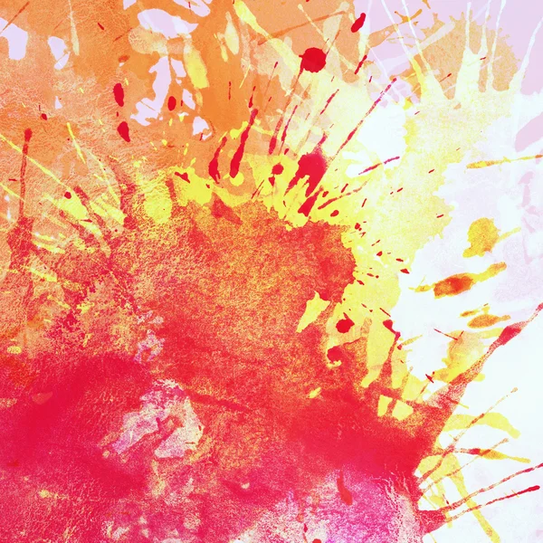 Abstract watercolor, ink splashes background — Stock Photo, Image
