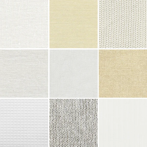 Set of cotton,linen,woven texture — Stock Photo, Image