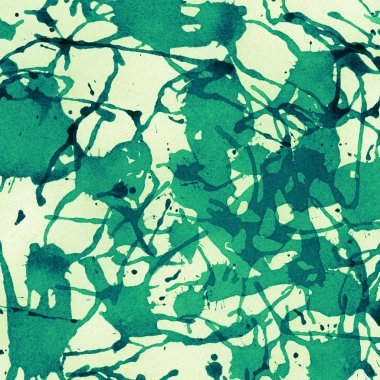 soyut daha mavi suluboya, mürekkep su sıçramalarına.