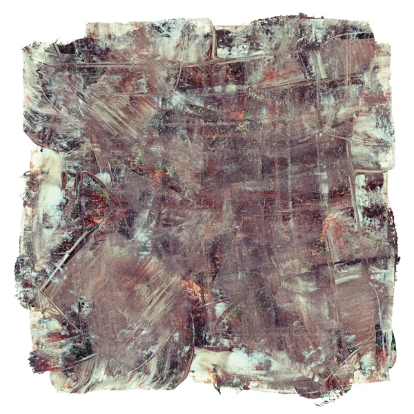 Beyaz arka plan üzerinde renkli soyut Yağlıboya Resim izole — Stok fotoğraf