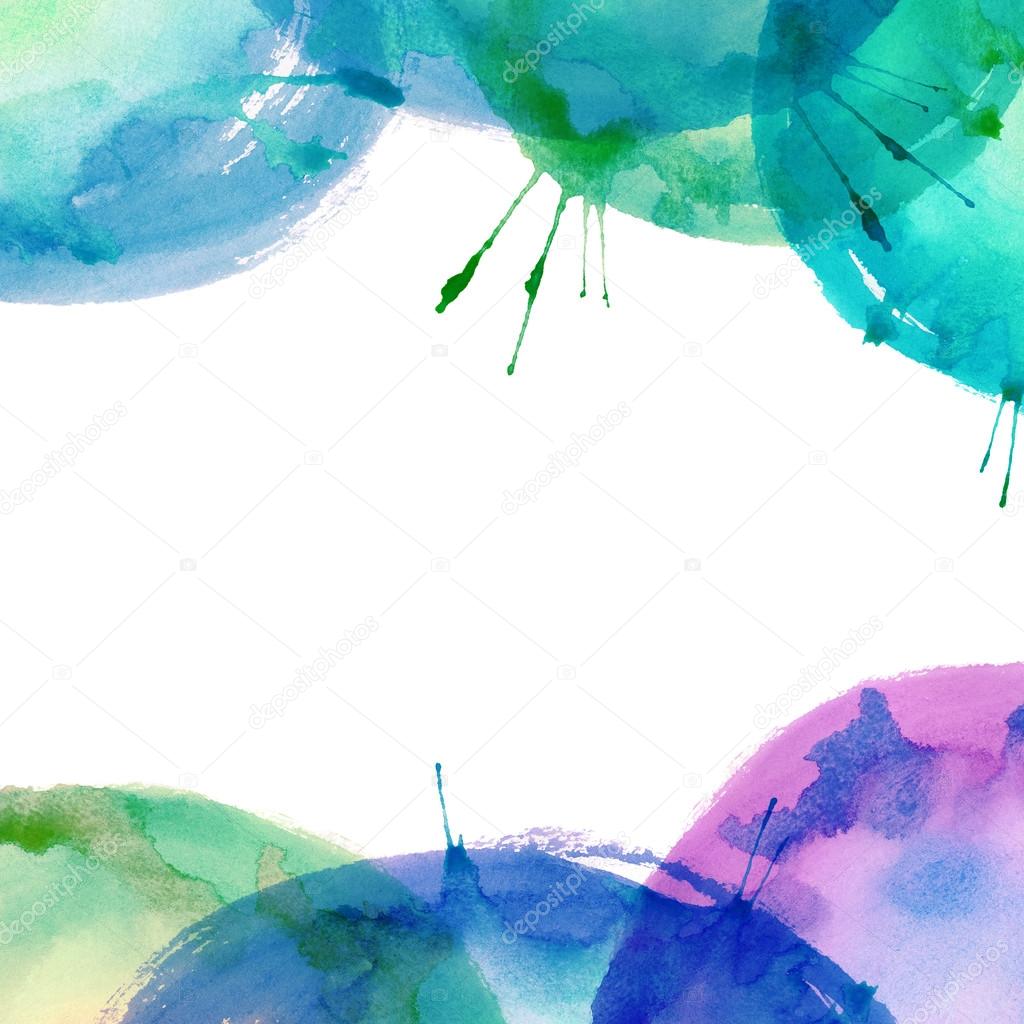 Colorful bright watercolor background