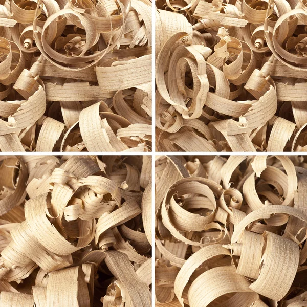Gyűjtemény fa forgács workshop a deszka — Stock Fotó