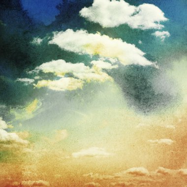 gökyüzü ve bulutlar güneş battıktan sonra.