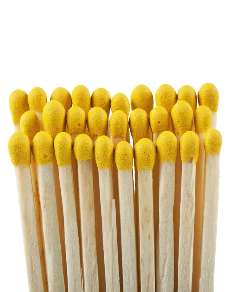Wooden matchsticks on white background — Stock Photo, Image