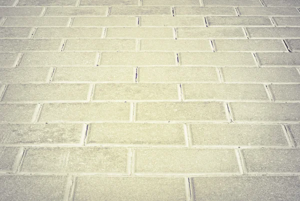 Brick light pavement in the city — Stock Photo, Image