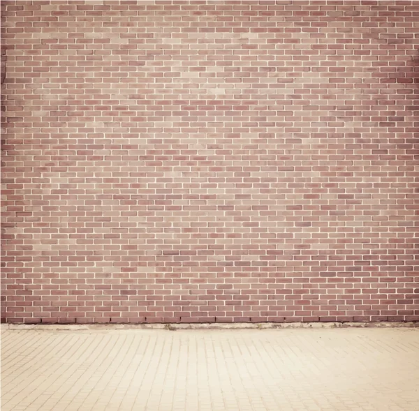 Brick grunge weathered wall background — Stock Vector