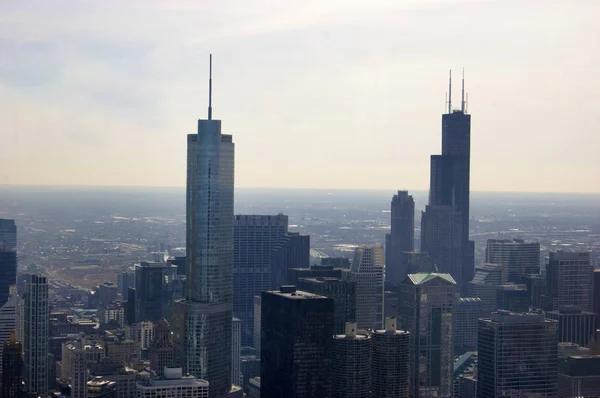 Aerial View of Downtown Manhattan, New York, New York USA — Stock Photo, Image