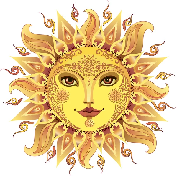 Cartoon Sun — Stock Vector