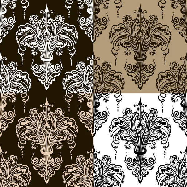 Seamless texture in Victorian style — Stockvector