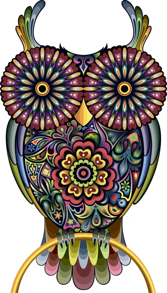 Funny owl — Stock Vector